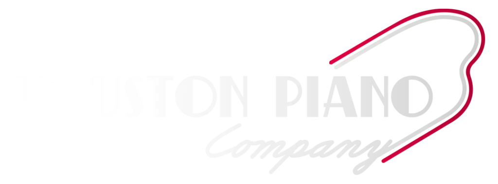 Houston Piano Company logo with grand piano outline